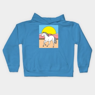 Horses Rider Pony Girl Kids Hoodie